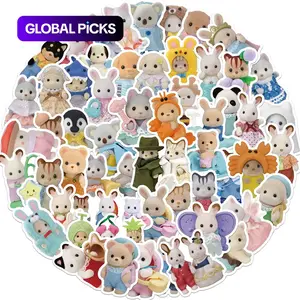 Cartoon Animal Pattern Sticker, 55/1100pcs/set Cute Animal Pattern Decorative Sticker, Funny Stickers, DIY Decals for Water Bottle, Laptop, Phone Case, Scrapbooking, Journal Making #GLOBAL PICKS