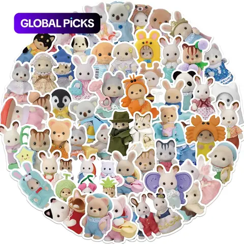 Cartoon Animal Pattern Stickers, 55 or 1100 pcs/set Cute Decorative Animal Stickers, Funny Stickers Pack, Funny DIY Decals for Water Bottles, Laptops, Phone Cases, Scrapbooking and Journaling #GLOBAL PICKS
