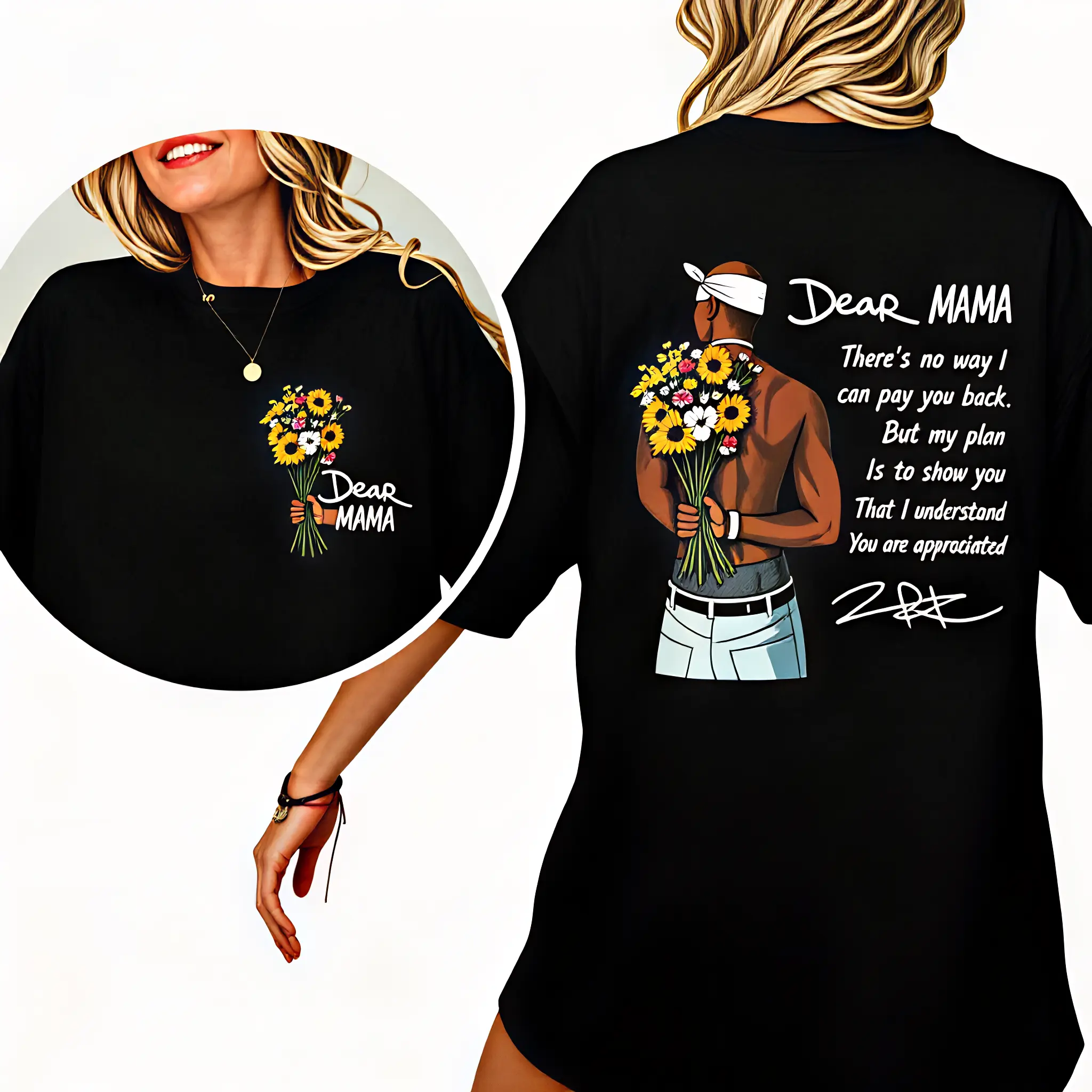 Dear Mama Tupac 2Pac Unisex Vintage Shirt, Rapper Graphic Tee, Pure Cotton Breathable Relaxed Fit, Daily Wear Holiday Gift | 24h Fast Shipping, Ship Same Day, Retro Hip Hop Apparel Men Women Ciel Maison