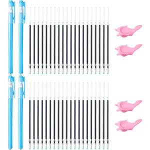 Magic Pens & Refills for Magic Practice Copybook, Drawing Pen of Invisible Ink, Writing Training Aid Pencil Grip,Tracing Copy Book Material for Kindergarten Kids…