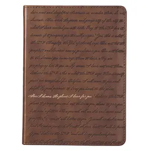 Christian Art Gifts Brown Faux Leather Journal | For I Know the Plans Jeremiah 29:11 Bible Verse | Handy-sized Flexcover Inspirational Notebook w/Ribbon 240 Lined Pages, Gilt Edges, 5.5 x 7 Inches
