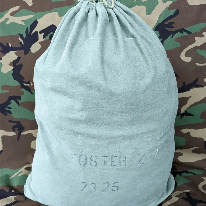 U.S. Military Issue GI Cotton Laundry Bag - 24"x30" Drawstring Cloth Bag for Barracks Use, Home Laundry Storage & Washing Organization, No Rips, Holes or Tears, Military Use