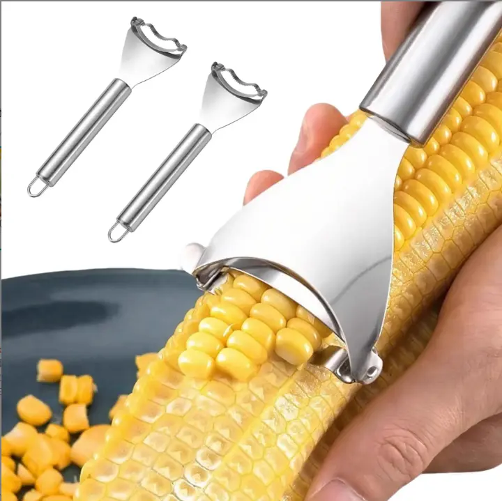 kitchen supplies  kitchen supplies commercial-grade corn shucker  2 Counts Corn Peeler Corn Thresher, Ergonomic Handle, Kitchen Gadget Cutter Tool