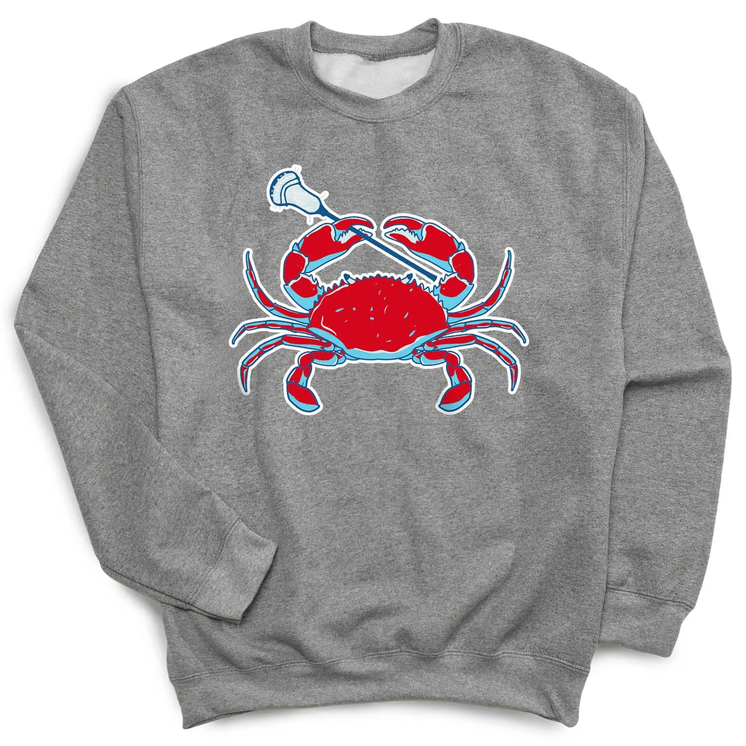 Guys Lacrosse Crewneck Sweatshirt - Bayside Lacrosse