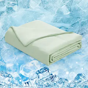 Deconovo Double-Sided Soft Fluffy Cooling Comforter, Cold Touch Fabric Absorbs Body Heat Summer Blanket for Night Sweats