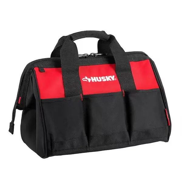 15-in. Heavy-Duty Zippered Tool Organizer with 8 Pockets for Hand Tools
