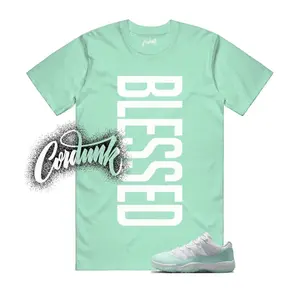 Unisex T-shirt to match Jordan 11 Igloo White Mint Green - VERTBLS. 100% Cotton for Casual Wear. Comfortable Summer Unisex T-Shirt to match Jordan Sneaker. Streetwear Style. urban outfitters