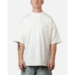 Culture Kings Everyday Mock Neck T-Shirt Off White