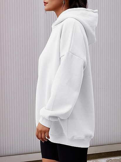Women's Hoodies With Pockets Fashion Solid Sweatshirt Oversized Hooded Sweater Womens Clothing
