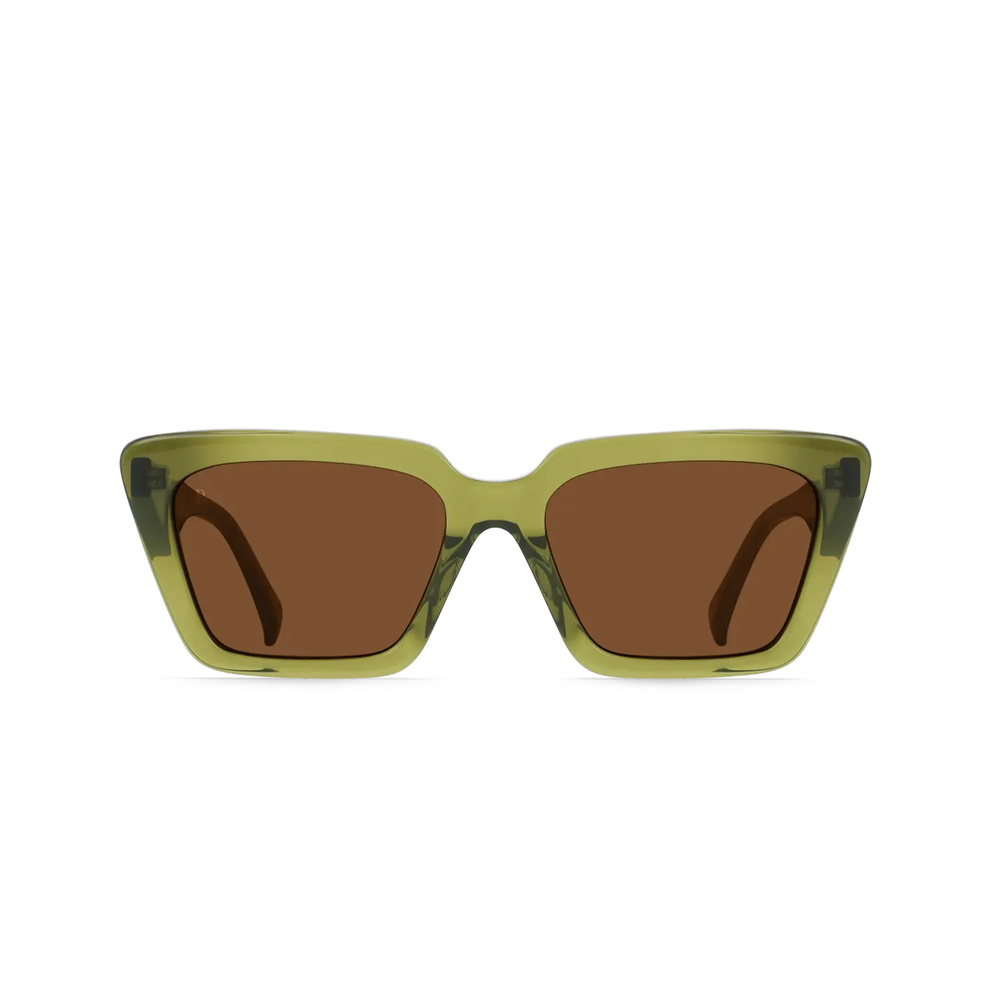 RAEN Keera-Cactus Quartz Agave-54 Sunglasses with Exaggerated Angles Blocky Acetate Design & Fin-Like Temples