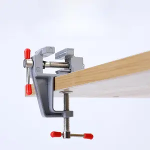 Mini Bench Vise, Small Table Clamp, Desk Mount Clamp, Hobby Craft Repair Tool, Clamping Range: 0-1.2inch, Professional Woodworking Tool