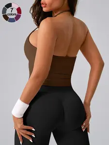 Women's Sporty Ruched Sports Bra, Adjustable Fit, High-Quality Elastic Fabric, Perfect Chest Curve, Comfortable and Stylish, Yoga Sports Bra, Yoga Clothes, Workout Bra