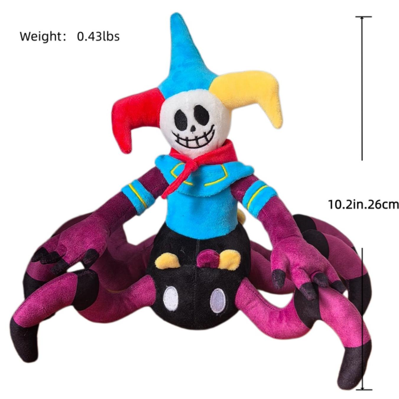 Poppy Playtime Chapter 5 Plush, Prototype 1006 Doodle Bones Spider Jester Stuffed Toy, Horror Game Collectible Gift for Fans, Kids Birthday Christmas Present