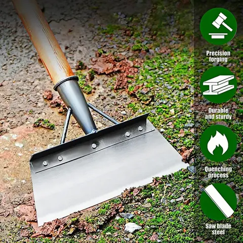 Handleless Stainless Steel Shovel, Durable Gardening Tools with Precision Forging-Quenching Process, Multifunctional Outdoor Garden Cleaning & Weeding Tool