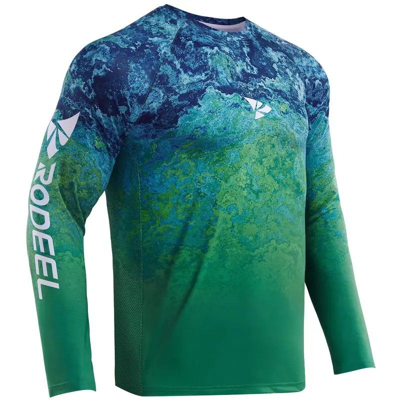 【RODEEL】Long Sleeve Shirts Men UPF 50+ Sun UV Protection Lightweight Quick Dry Moisture Wicking Breathable Cooling Activewear for Outdoor Sport Gym Workout Hiking Camping Running Biking Boating Construction Landscaping SummerWins
