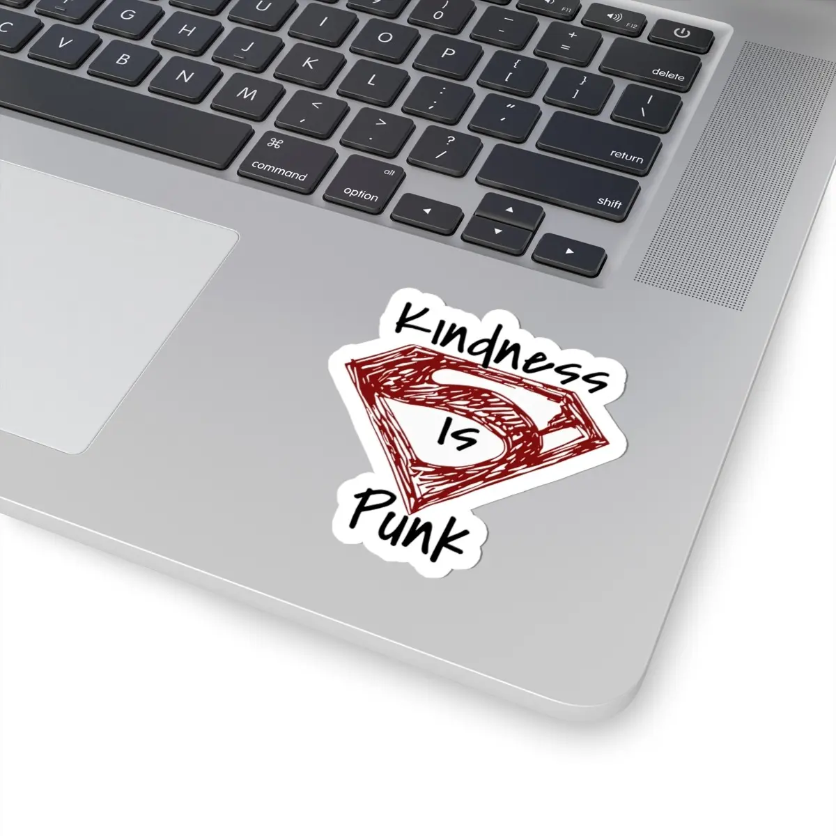 Kindness Is Punk Sticker Superhero Movie, Superhero Fans Decorative Sticker