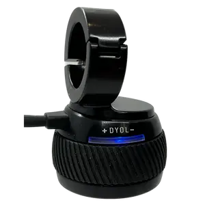 Dyol Electric Throttle Controls both Acceleration and Regenerative Braking on Electric Scooters, Electric Bikes, and other Electric Devices that use a handlebar.