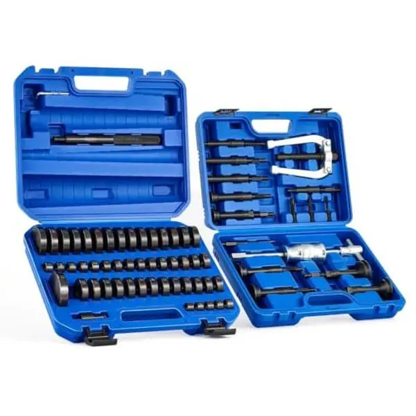 GAOMON 2-in-1 Blind Hole Bearing Puller & Bushing Press Kit, 49 Discs, Slide Hammer Puller & Bushing Driver Set for 6–59 mm Bearings, 18–65 mm Bushings (Cars, ATVs)