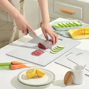 Faux Marble Pattern Kitchen Chopping Board, 3pcs Multifunctional Hanging Chopping Board, Kitchen Accessories for Home Restaurant