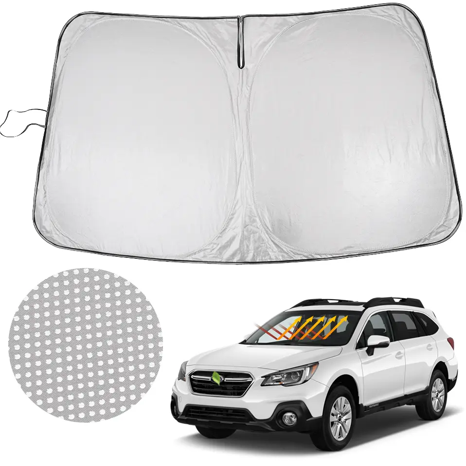 Custom Fit Windshield Sun Shade for 2015-2019 Subaru Outback, Foldable 240T 5-Layer Sun Visor, 99% UV & Heat Blocking, Heat Insulation Window Sunshade, Auto Interior Cooling Protection Car Accessories