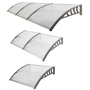 Outvita Window Awning Door Awning, Polycarbonate Cover Front Door Outdoor Patio Awning UV Protection Rain Snow Sun Protection Hollow Core Panel, High Quality ABS and Polycarbonate Material