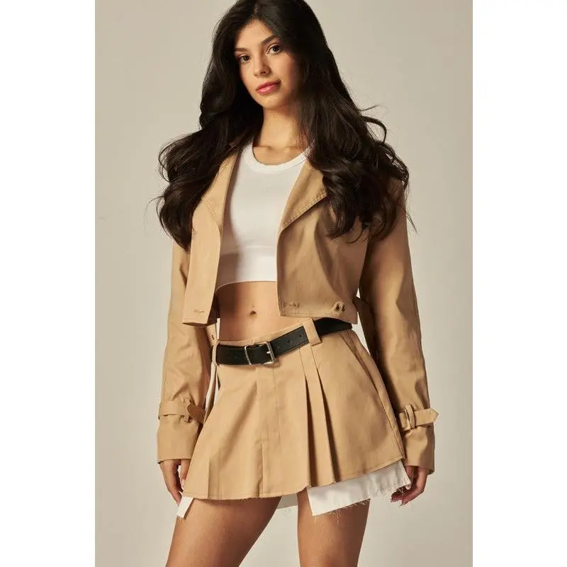 Crop Trench Jacket