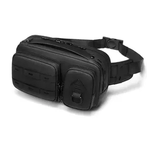 1pc Men's Chest Sling Bag, Water & Rain Resistant, High-density Wear-resistant Fabric, Multi-pocket Design, Breathable Mesh Back Pad, Ergonomic Adjustable Strap, Lightweight Fashion Crossbody Pack for Commuting, Cycling, Hiking, Travel & Camping