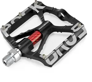 ROCKBROS Mountain Bike Pedals MTB BMX Pedals CNC Non-Slip Lightweight Aluminum Alloy Bicycle Pedals 9/16"
