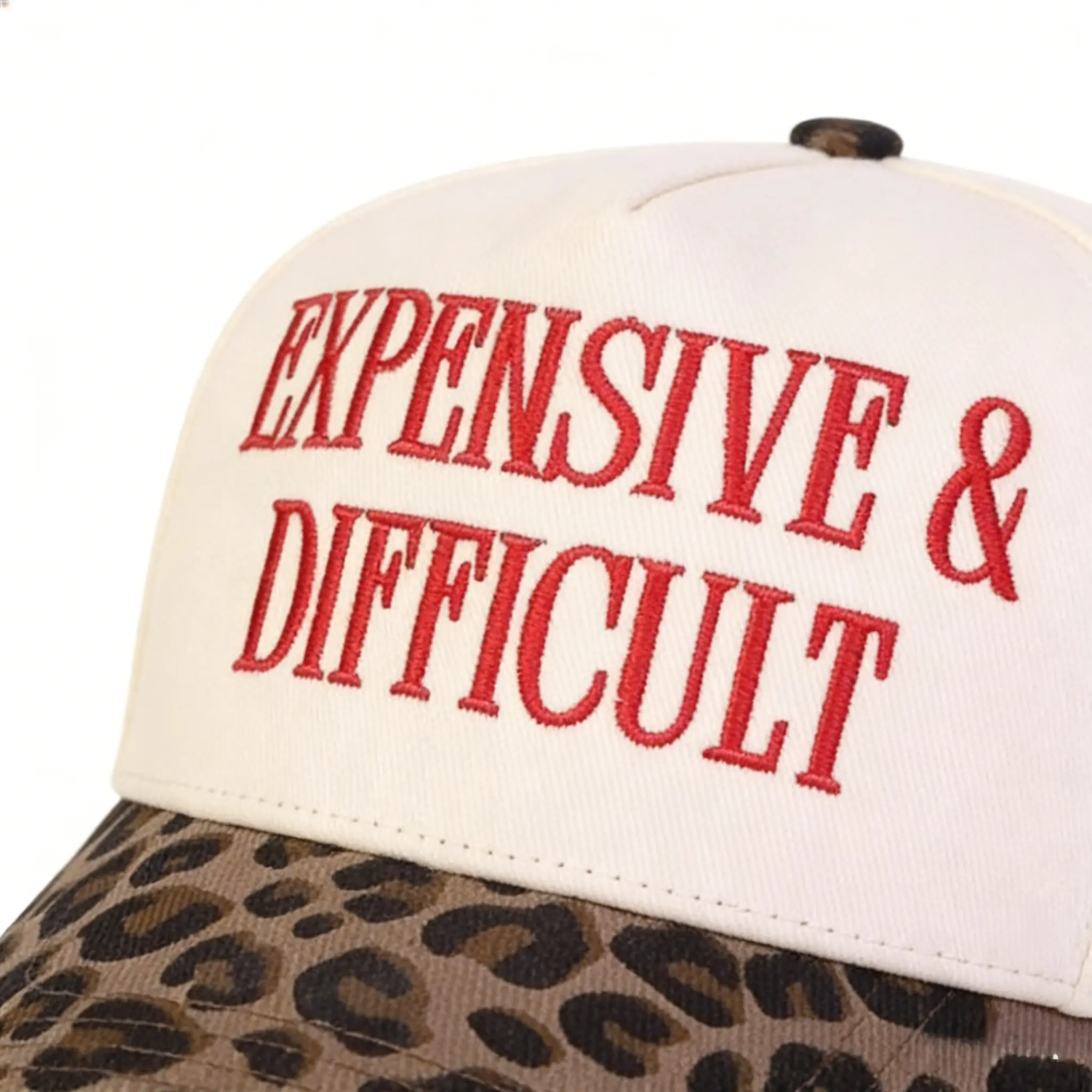 Expensive Difficult Trucker Hat for Women Funny Leopard  display picture 3