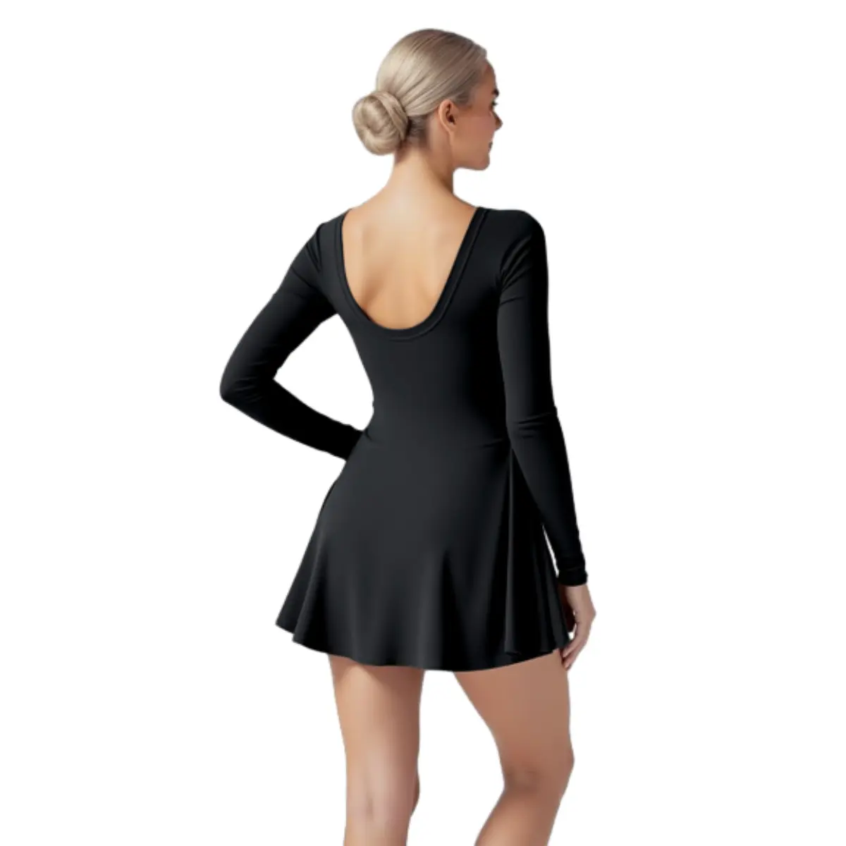 Women's Dry Fit Compression Garment - Long Sleeve Bodycon Athletic Dress with Built-in Shorts & Bra, Solid Color Active Wear for Tennis & Golf - TikTok Shop Women's Dry Fit Compression Garment - Long Sleeve Bodycon Athletic Dress with Built-in Shorts & Bra, Solid Color Active Wear for Tennis & Golf - TikTok Shop