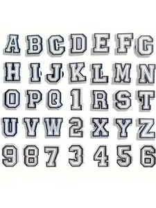 36pcs Shoe Charms Set, Number Letter Patterns, Removable Name Spelling, Perfect for Adult Parties Birthdays Outdoor Sandals Footwear Decor, Shoe Decoration