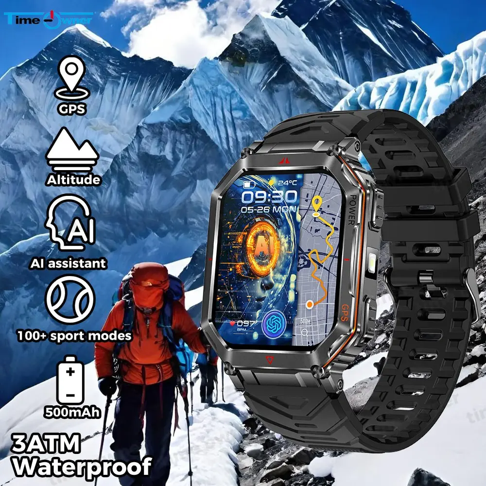 Ai Assistant Smartwatch with GPS and Compass, 2.01 Inch Display, 450mah ...
