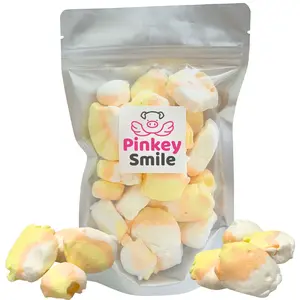 Freeze Dried Candy Candy Corn Salt Water Taffy 2 oz - Cut To Bite Sized Pieces - Ships In Box - Deliciously Crunchy, Intense Flavor, Lightweight Snack