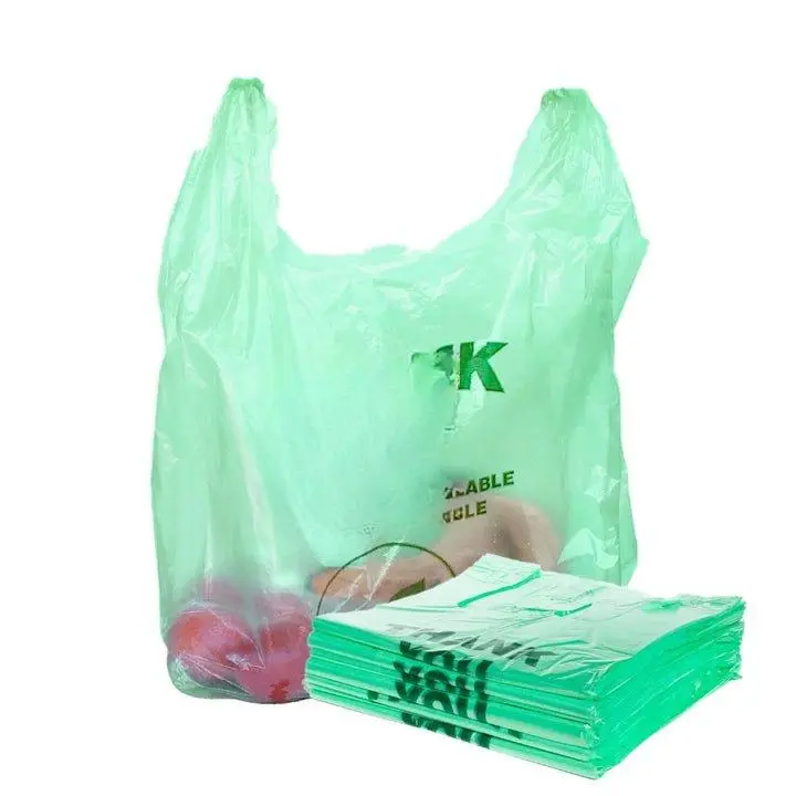 EcoT-Bag  100% Biodegradable T-Shirt Bags — 500 Pack