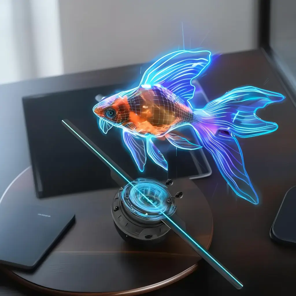 3D hologram Fan Naked-eye projector Holiday gifts, Holiday lighting, party lighting