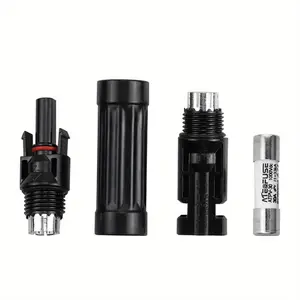 30A Solar Inline Fuse Holder, Solar Panel PV Connector with Built in 30A Fuse, Solar Fuse Connector, Solar Surge Protection Device