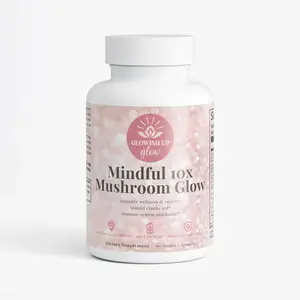Mindful 10X Mushroom Glow, Support Mental Clarity Brain Boosting Supplements