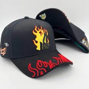 Special Edition NY on Fire High Quality Semi-Curved Cap