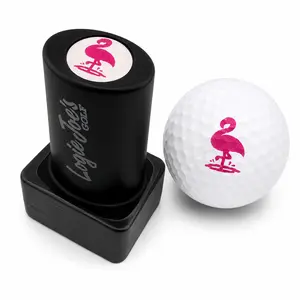Flamingo Golf Ball Stamp | Quick-Dry Ink Stamper | Easy Ball Identification | Fun Golf Gift