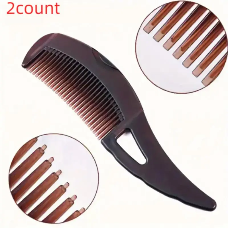 Degreasing Hair Massager, 2 Counts/set Hair Detangling Comb, Scalp Massage Comb for Blood Circulation, Professional Hair Styling Comb for Women & Men,