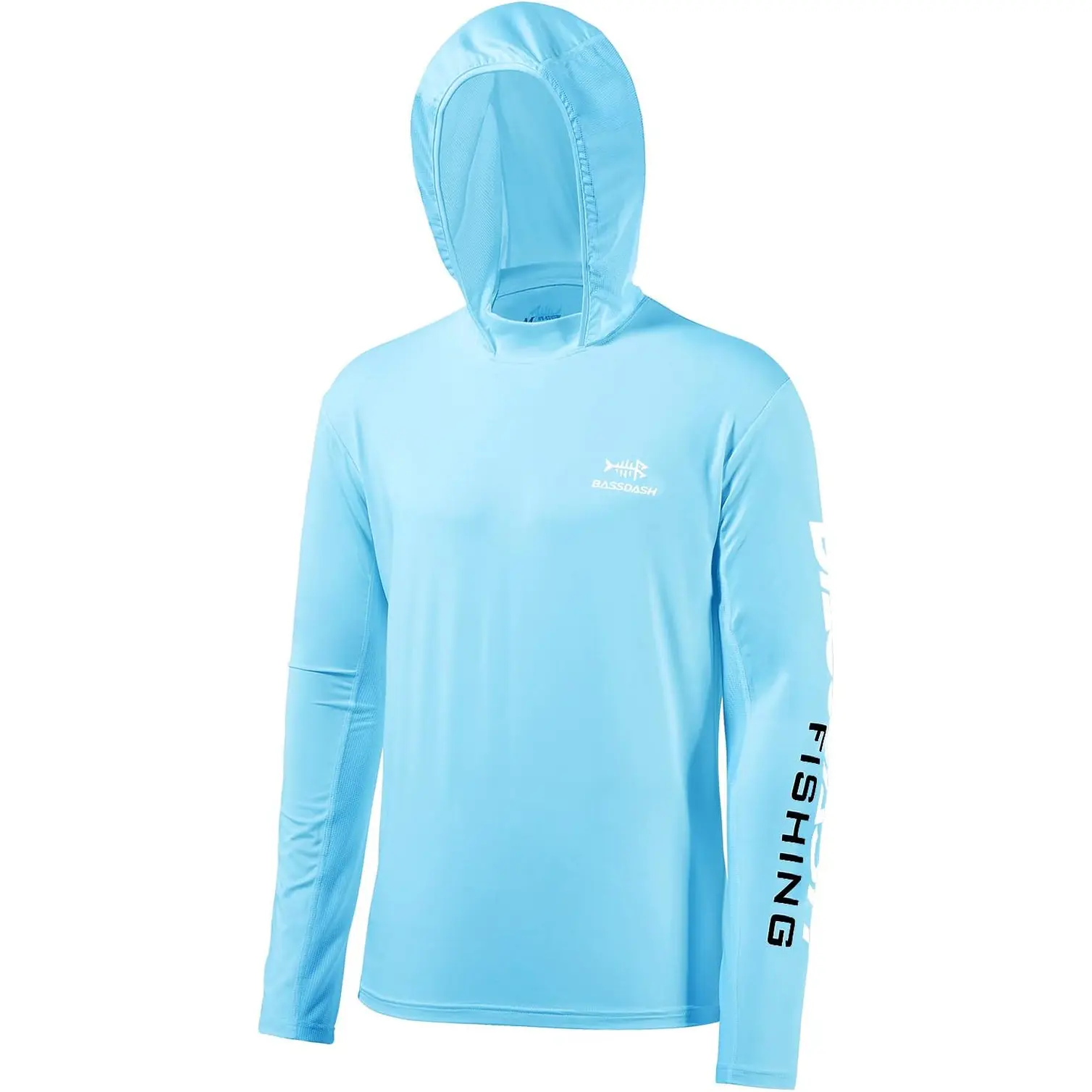 BASSDASH UPF 50+ Men’S UV Sun Protection Long Sleeve Performance Fishing Hoodie Hooded Shirts