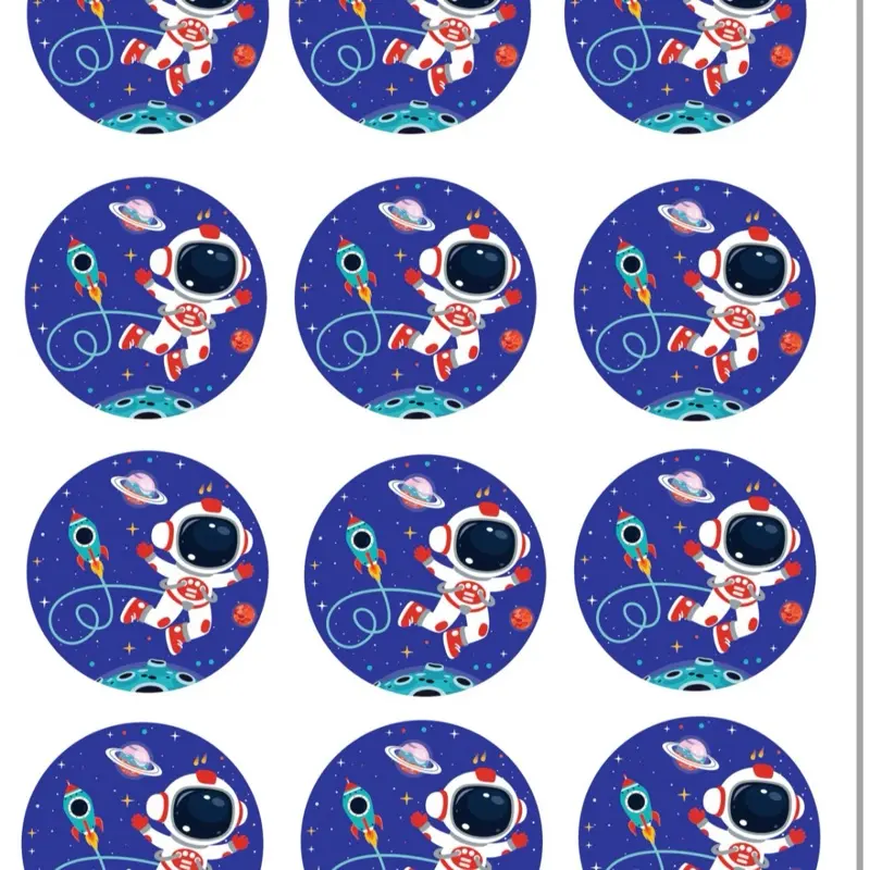 First Trip around the Sun cupcake toppers EDIBLE  Astronaut cupcake toppers Astronaut party