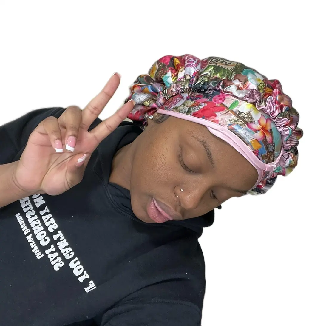 Sunset Lover Silk Bonnet Set for Women - Fashion Accessory
