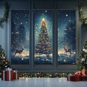 3-Piece Christmas Wall Art Set, Modern Festive Decorations, High-Quality Prints, Perfect Gift Box Packaging, Ideal for Home & Party Walls