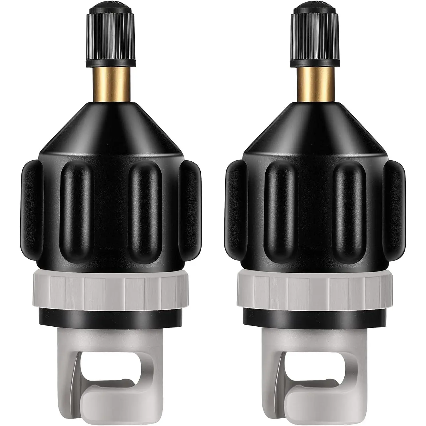 Shappy 2 Pieces Inflatable Boat SUP Pump Adaptor Air Pump Converter Air Valve Adapter Conventional Air Pump Adapter Pumping Head Connector for Inflatable Kayak Stand Up Paddle Board