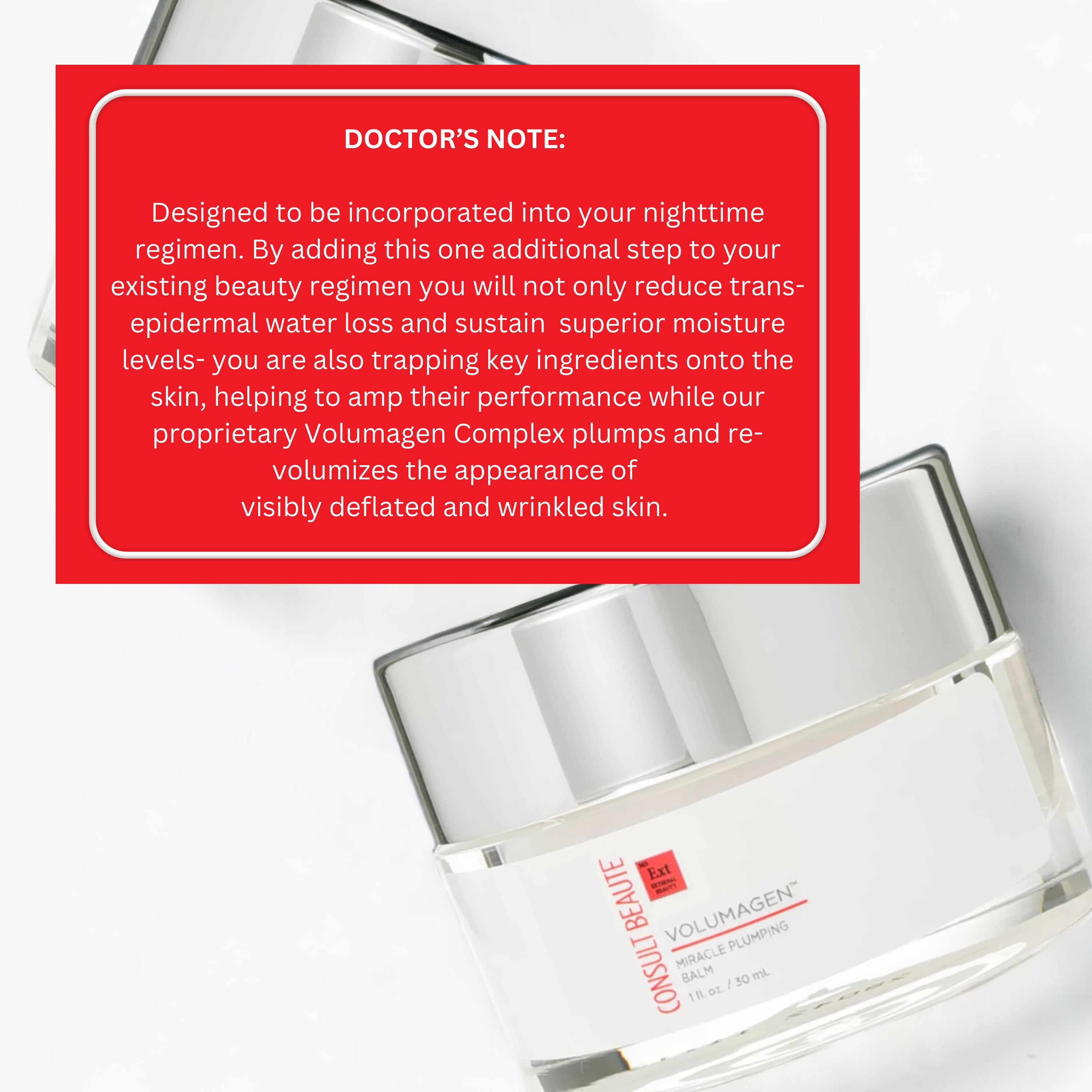 Volumagen, Miracle Plumping Balm Oil, Hydration Locking Overnight Treatment, Petrolatum-Free Slugging Skincare, 50ml Hydrating Moisture