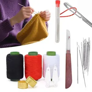 Portable Large-Eye Needle Set for Sewing Clothes, DIY Clothing Repair Tools, Essential Sewing Kit for Beginners and Professionals, Sewing Supplies Crafts