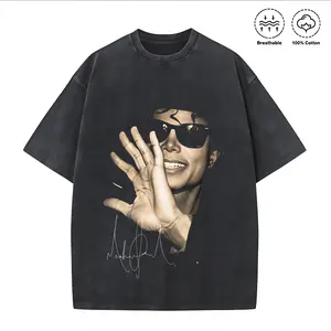 100 Percent Cotton Oversized Graphic T-Shirt Prince Portrait Summer Wear Fashionable Street Retro Style # Michael Jackson # Jaafar Jackson # biopic # music legend