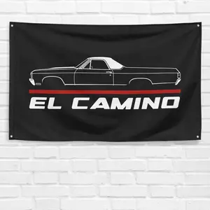 For Chevrolet El Camino 1968 Car Enthusiast 3x5 ft Flag Birthday Gift Banner Garage