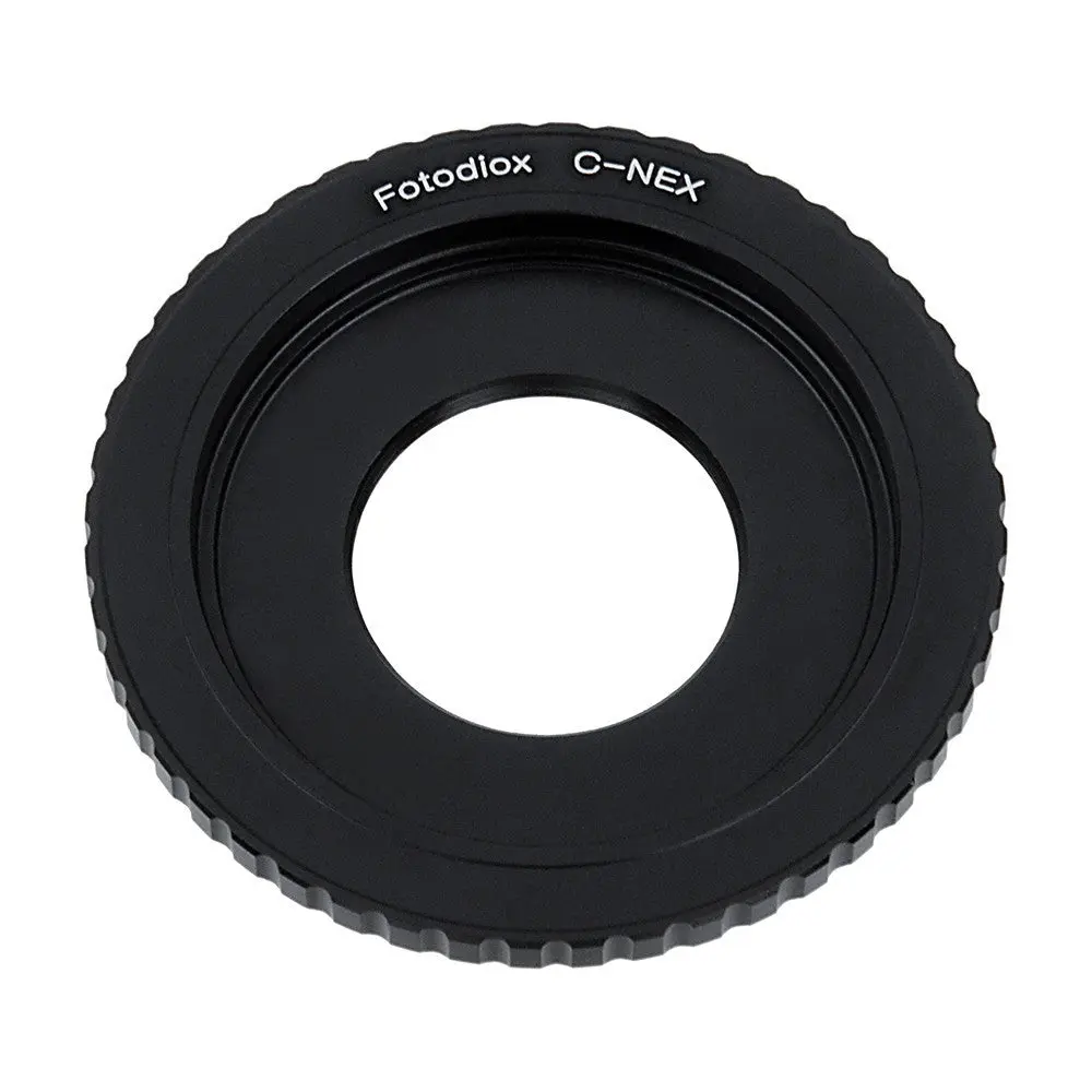 Fotodiox Lens Mount Adapter - C-Mount CCTV / Cine Lens to Sony Alpha E-Mount Mirrorless Camera Body